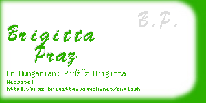 brigitta praz business card